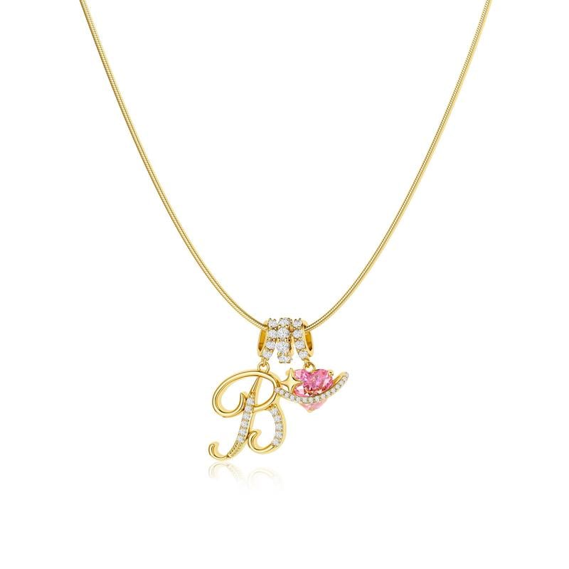 💖 LETZTER TAG – 50 % RABATT ✨ 3-lagige Anhänger-Halsketten mit Initialen A-Z 🎀 | Personalisiert & elegant