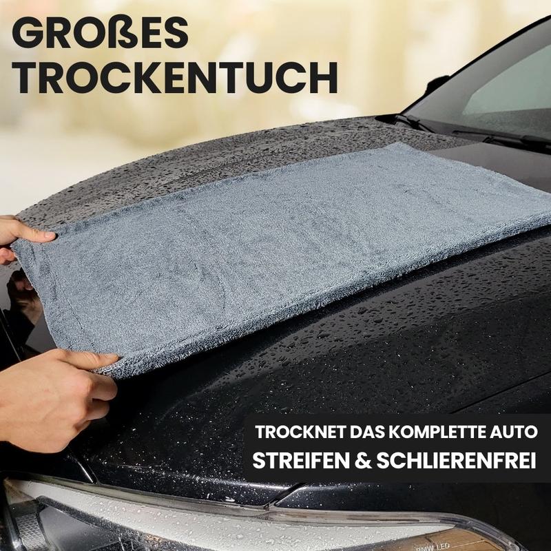 💧 "Twisted" XXL Auto-Trockentuch – Hochdichte Mikrofaser mit 1800 GSM, weltweit saugstärkstes Auto-Pflegetuch