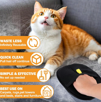 🧤 KAUFEN SIE 1, ERHALTEN SIE 1 GRATIS! ✨ Antistatische Handschuhe – Haustier Haarentfernung, Silikon, Wiederverwendbar 🐾