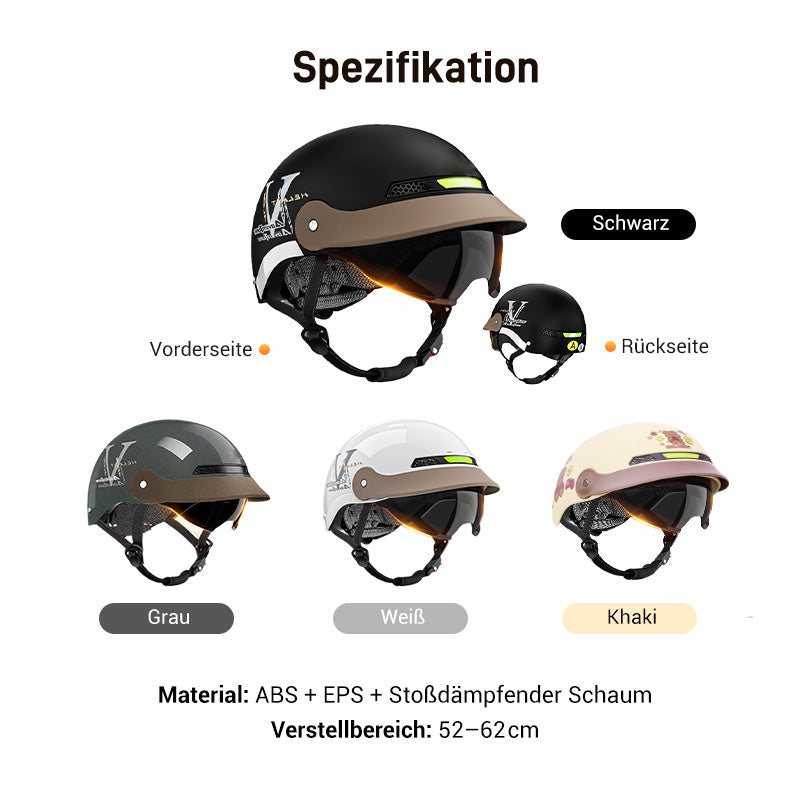 ⏳Begrenzte Zeit 50% Rabatt💥🛡️Atmungsaktiver, leichter und stoßfester Motorradhelm🏍️