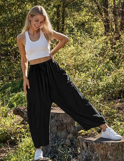 👖💃 50% RABATT! Freizeithose aus Leinen mit weitem Bein für Damen – Luftig, lässig & perfekt für Sommer, Stadt & Reisen ✨
