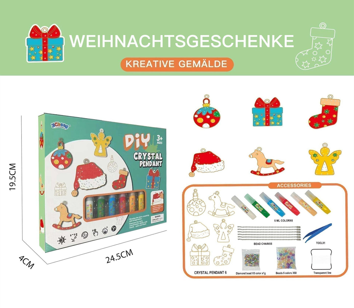 🎄50% Frühweihnachtsrabatt🎅DIY Kristall Malerei Kunst und Handwerk Set