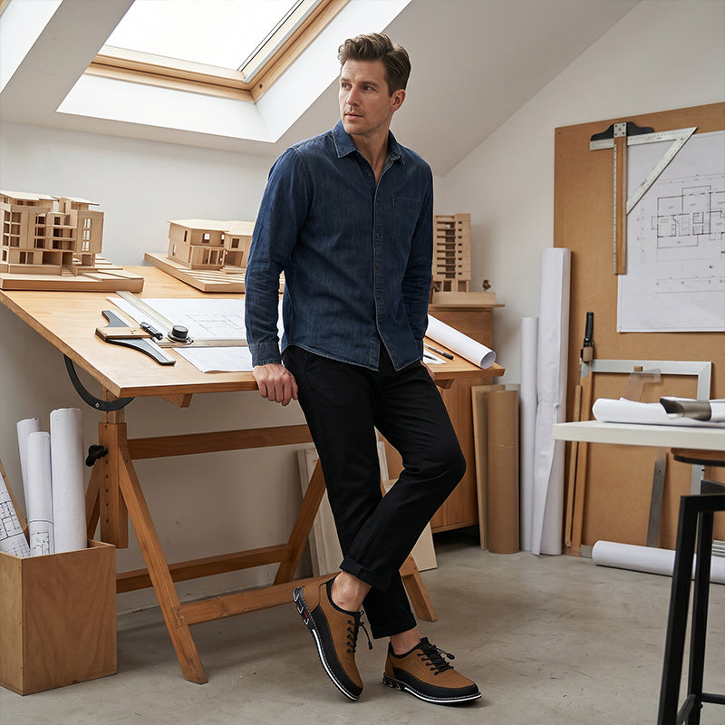 👞🔥 Klassisch modische Lederschuhe für Herren – 50% RABATT + KOSTENLOSER VERSAND! Elegant, vielseitig & perfekt für Büro, Business oder besondere Anlässe