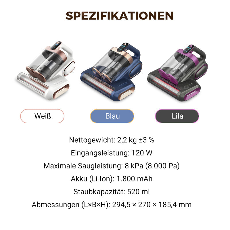 🛏️💨 55% Rabatt – Sakerplus UV-Bettstaubsauger! 💥✨ Mit starker Saugkraft & UV-Licht-Tiefenreinigung für hygienisch frische Matratzen. Jetzt Allergene, Hausstaubmilben & Co. einfach entfernen! ⏳Nur für kurze Zeit!