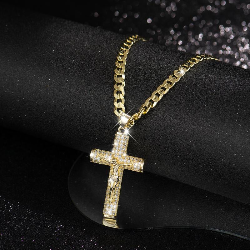 ✝️✨ 50% RABATT! Jesus-Kruzifix-Anhänger-Halskette – Zeitloser Glaube, elegantes Design & perfektes Geschenk 🎁