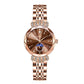 ⌚ Damen-Uhr mit Edelstahlband, wasserdicht, Kalender & funkelndem Zirkonia-Besatz – elegantes Butterfly-Verschluss-Design ✨