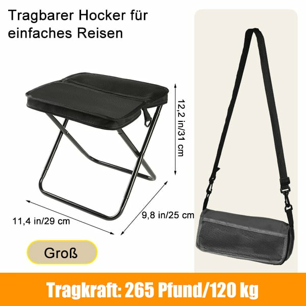 ⏰Letzter Tag: 50% Rabatt!🔥🪑Ultraleichter Klapphocker – Trägt bis zu 120 kg