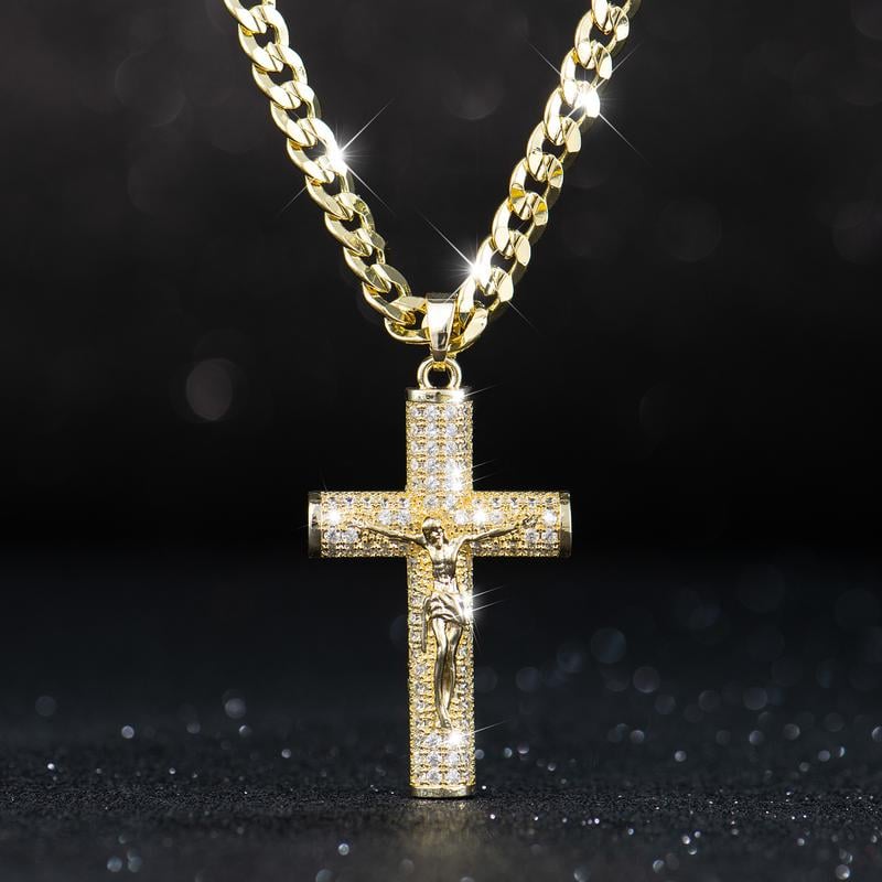 ✝️✨ 50% RABATT! Jesus-Kruzifix-Anhänger-Halskette – Zeitloser Glaube, elegantes Design & perfektes Geschenk 🎁