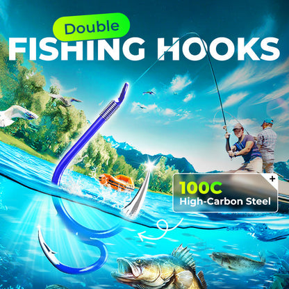 Fangen Sie sofort mehr Fische! Ultrascharfe Doppelhaken