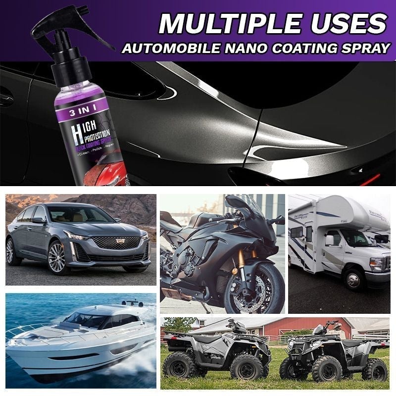 💥3-IN-1 Hoher Schutz Schnelles Auto-Beschichtung Spray
