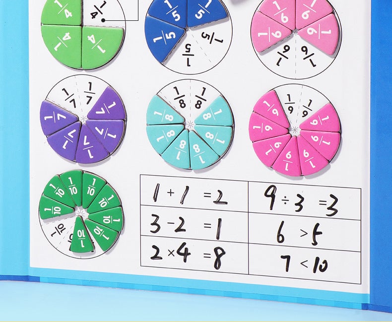 🧩 🎨 Magnetisches Bruchpuzzle für Kinder – Fördert Feinmotorik, Buntes Design & Sicheres Spielen ✨