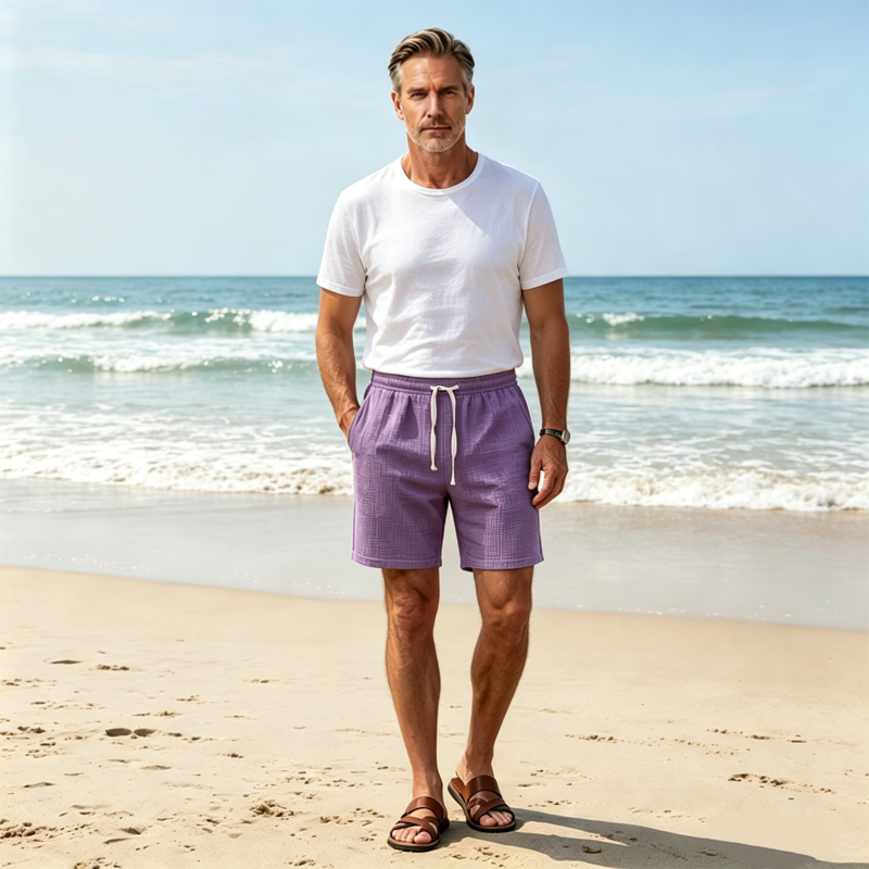 🩳🌬️ 50% RABATT! Atmungsaktive Herren-Shorts mit Waffelstruktur – Leicht, bequem & perfekt für Sport, Freizeit & heiße Tage ✨