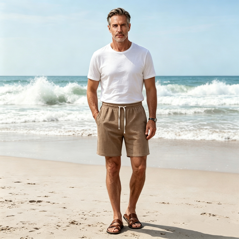 🩳🌬️ 50% RABATT! Atmungsaktive Herren-Shorts mit Waffelstruktur – Leicht, bequem & perfekt für Sport, Freizeit & heiße Tage ✨