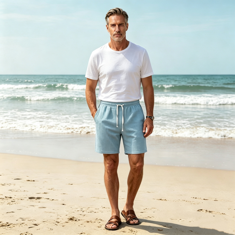 🩳🌬️ 50% RABATT! Atmungsaktive Herren-Shorts mit Waffelstruktur – Leicht, bequem & perfekt für Sport, Freizeit & heiße Tage ✨