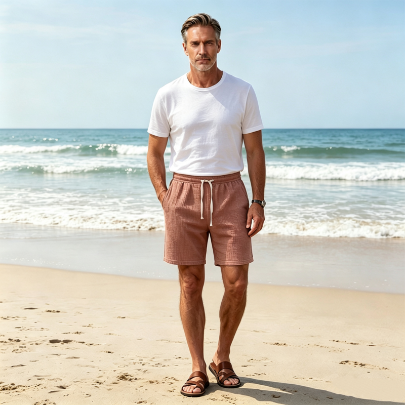 🩳🌬️ 50% RABATT! Atmungsaktive Herren-Shorts mit Waffelstruktur – Leicht, bequem & perfekt für Sport, Freizeit & heiße Tage ✨