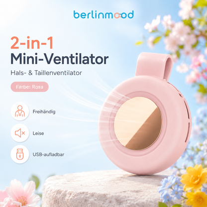 🌬️🔥 NUR NOCH WENIGE EXEMPLARE – 50% RABATT! Whirlwind Clip Waist Neck Fan – 2-in-1 Clip-On & tragbar, freihändige Kühlung überall ✨