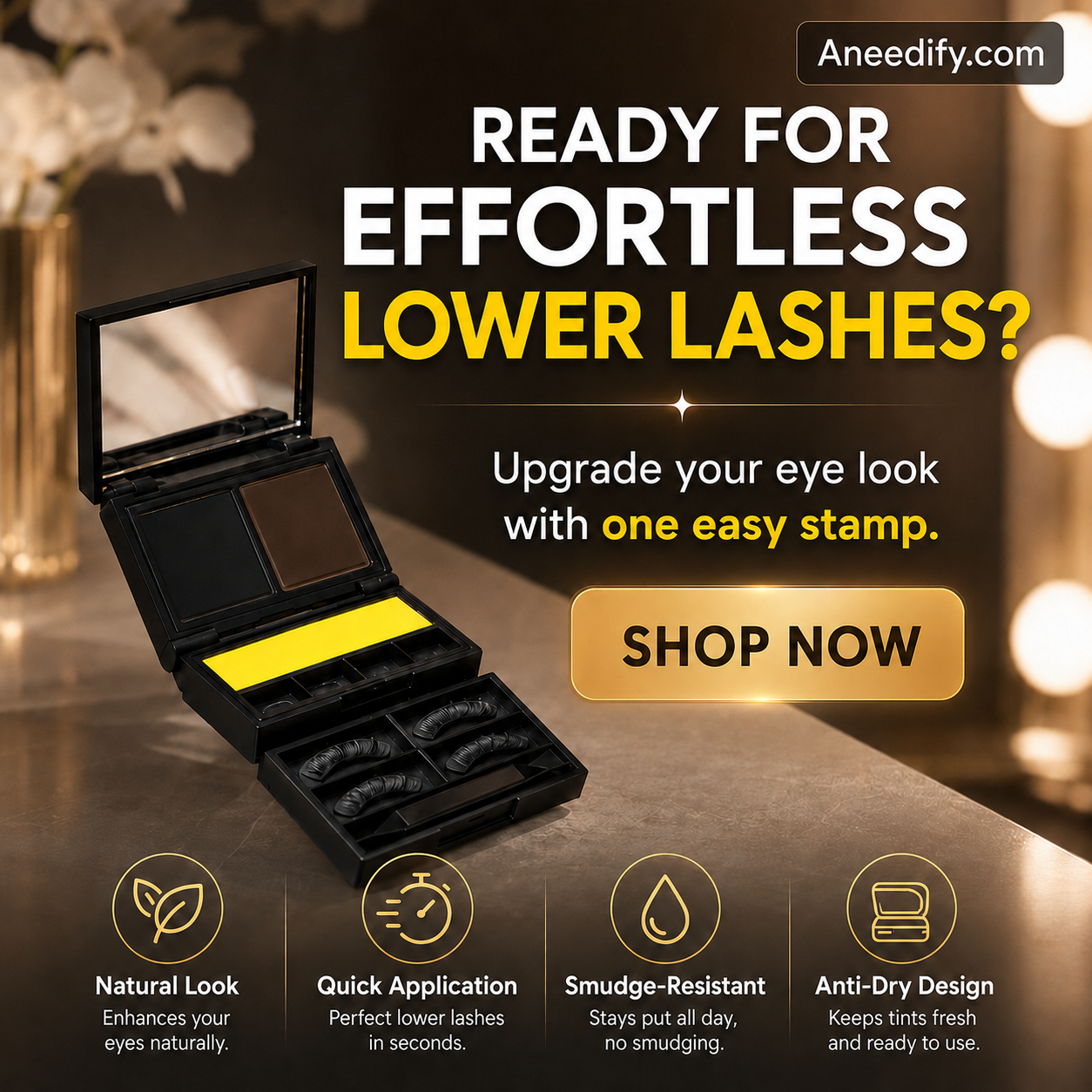 3-in-1 Quick Eye Makeup Stamp Set—Easily Create Lower Eyelid Makeup Looks