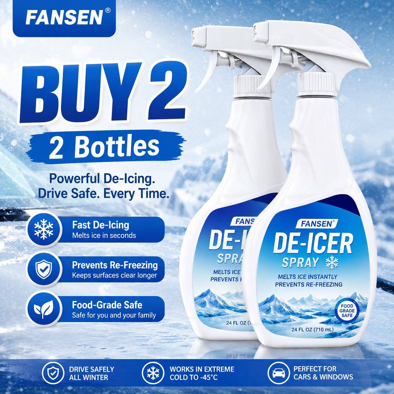 🧊🎁 SOMMER-SONDERANGEBOT: 50% RABATT! Sprühmittel zum Abtauen des Kühlschranks – Schnell & einfach – Perfekt für Kühl- & Gefrierschränke ✨