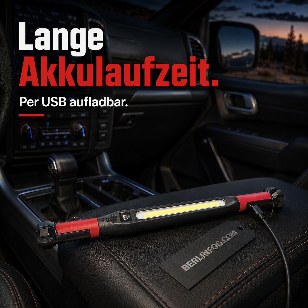 💡📢 50% RABATT! Wiederaufladbare Werkstattleuchte – 3000 LM, IPX4 wassergeschützt & 360° Haken 🔧✨