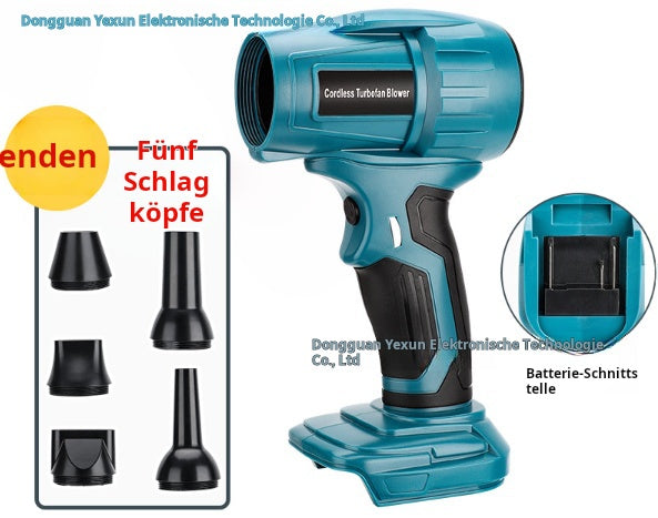 🌬️🔋 50% RABATT! Akku Gebläse – 50.000 U/min, kabellos & nur 0,8 kg – Inkl. 2× 5500 mAh Akkus & Lader – Ideal für Auto, PC, Laub & Schnee ✨