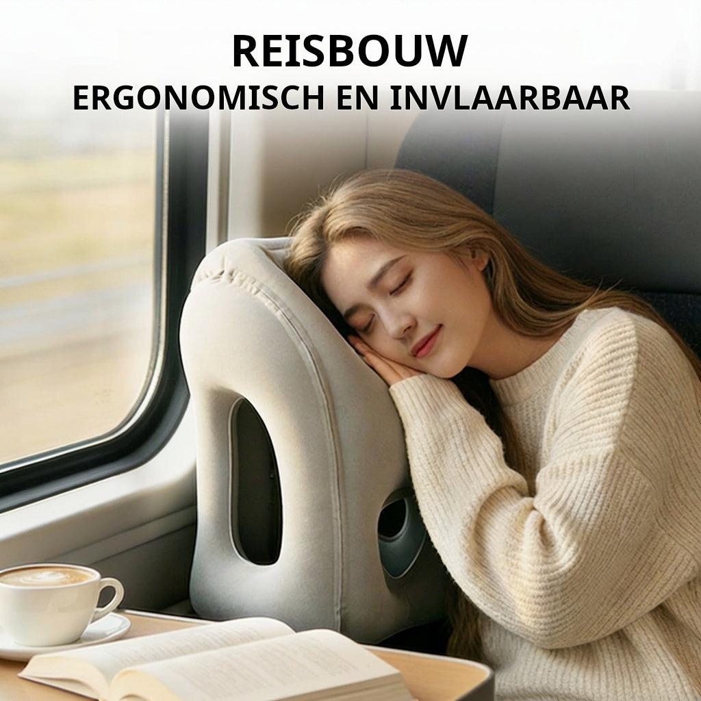 🧳 50 % sparen! 💤 Aufblasbares Reisekissen – ergonomischer Komfort für unterwegs ✨