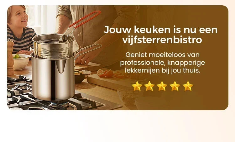 🥳HEISSER SALE 2026🥳💞50.000+ VERKAUFT!👵❤️ Multifunktionale Fritteuse aus Edelstahl 304