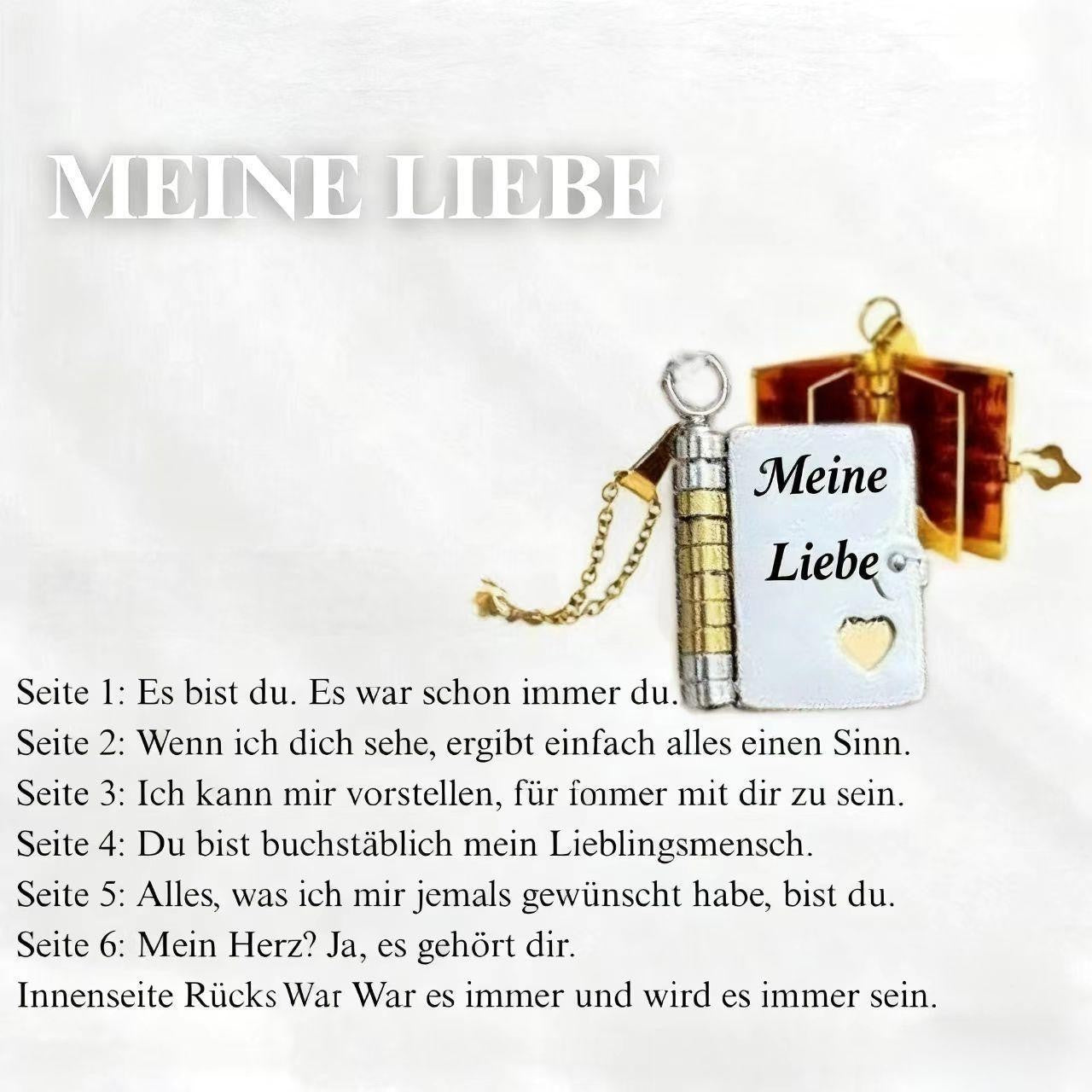 💖📖 50% RABATT! Herz-Buch-Halskette Aufklappbar – Besonderes Geschenk für Familie & Liebste ✨