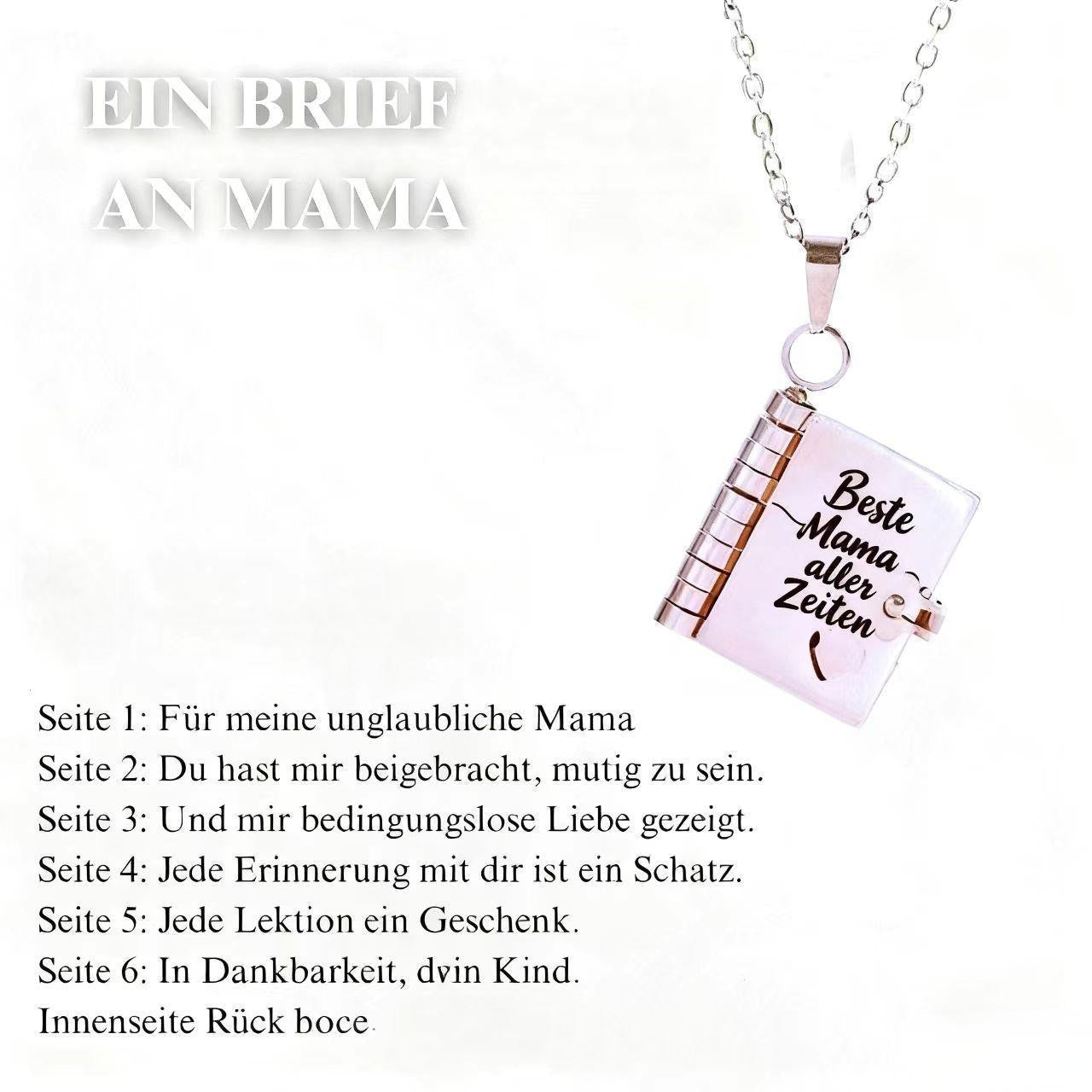 💖📖 50% RABATT! Herz-Buch-Halskette Aufklappbar – Besonderes Geschenk für Familie & Liebste ✨