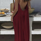👗 50% RABATT! 💃 Einfarbiges Rückenfreies Cami-Kleid für Damen – Leicht, Luftiger Schnitt & Perfekt Für Den Sommer ☀️