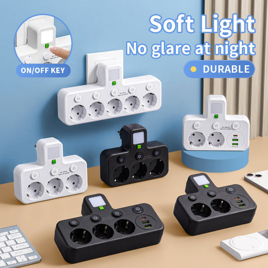 🔌 50 % RABATT! ⚡ Intelligente Steckdosenleiste mit USB – Überlastschutz, USB-C-Ladefunktion & Kindersicherung 🔒