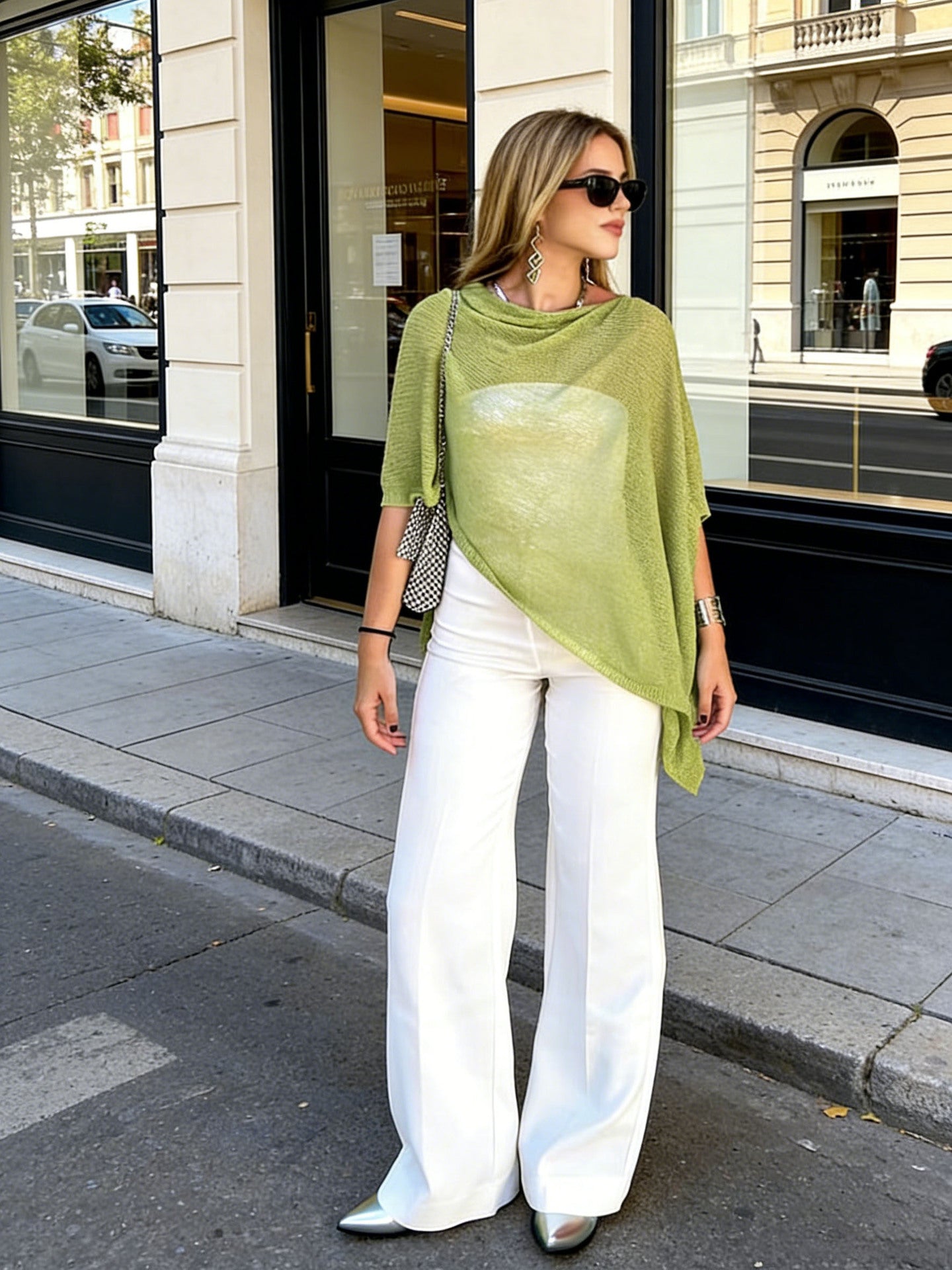 👚🌊 Asymmetrisches Poncho-Oberteil mit Wasserfallausschnitt für Damen – 50% RABATT! Fließend, lässig & perfekt für Übergangszeit, Büro & Freizeit ✨