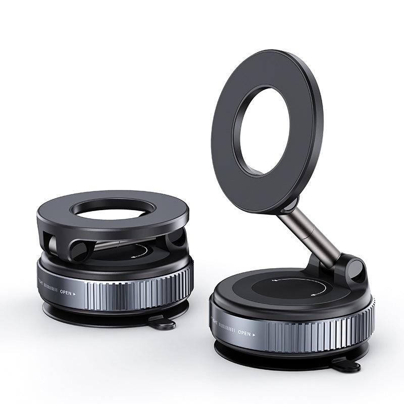📱🔥 MEHR KAUFEN, MEHR SPAREN! 360° verstellbarer magnetischer Vakuum-Telefonhalter – Starker Saugnapf, magnetisch & flexibel – Perfekt für Auto, Schreibtisch & Zuhause ✨