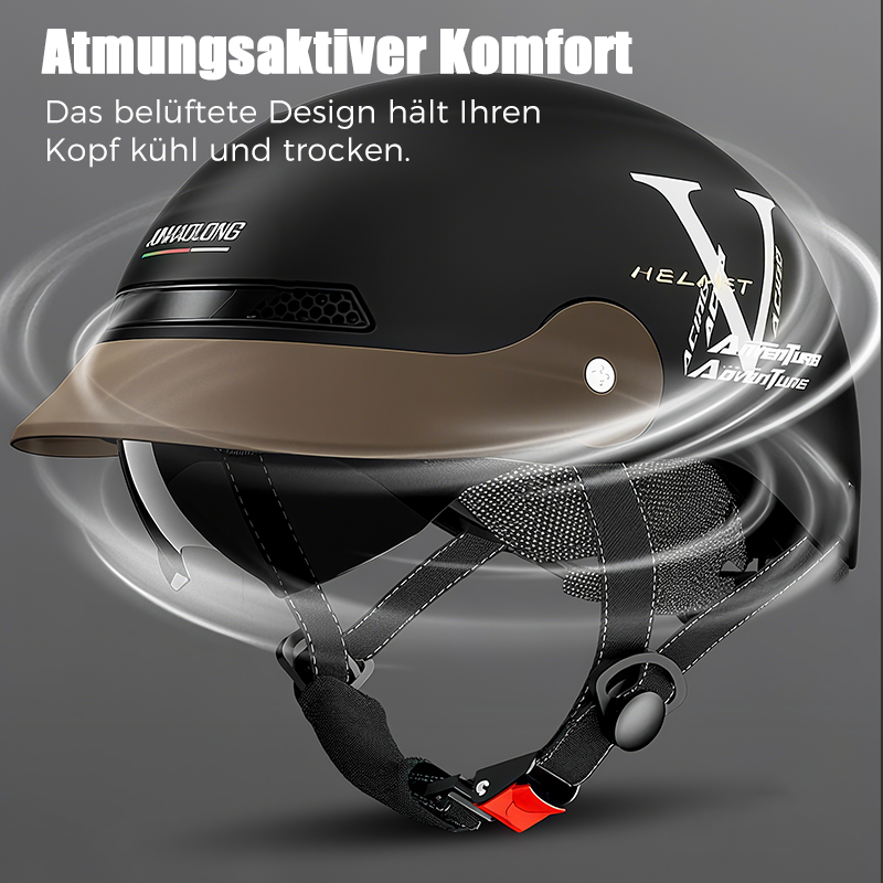 ⏳Begrenzte Zeit 60% Rabatt💥🛡️Atmungsaktiver, leichter und stoßfester Motorradhelm🏍️