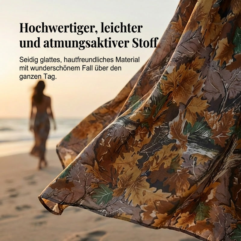 🌿 Sommerlicher Limitierter: U-Ausschnitt rückenfreies Printkleid 👗 | 6 Farben 🌈 | Größen XS-5XL 📏
