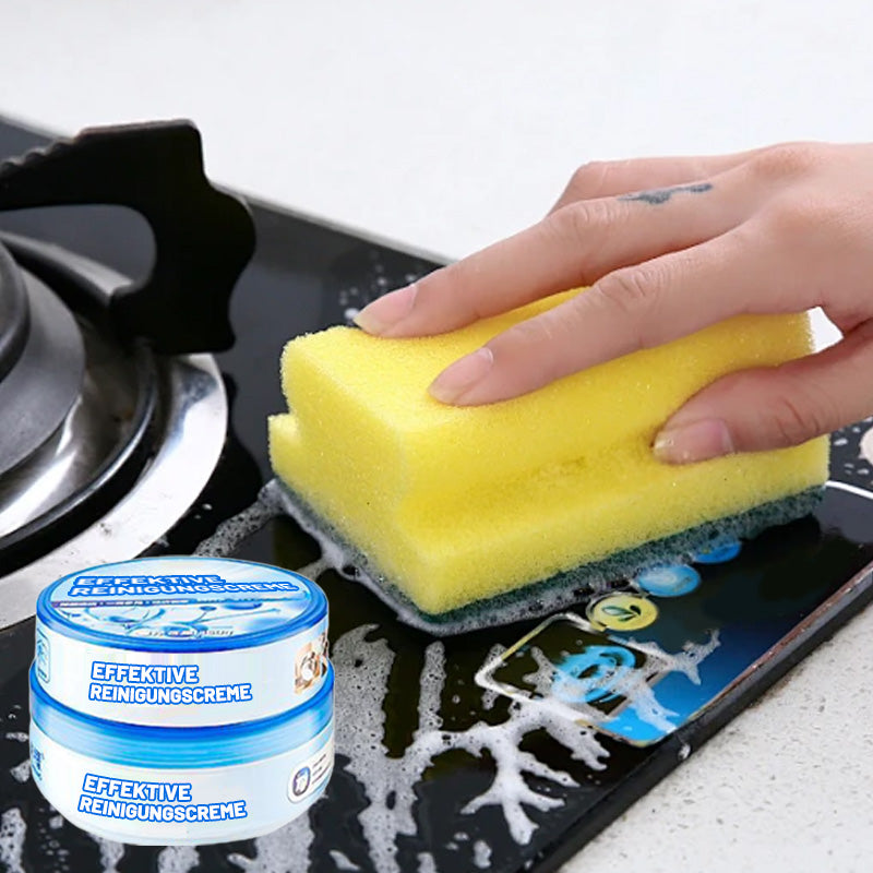 🧼 NEU! ✨ Multifunktionale und effiziente Reinigungspaste – Kostenloser Schwamm inklusive – Für Küche, Bad, Grill & mehr – Entfernt hartnäckige Verschmutzungen ohne Kratzer – Einfach auftragen, abwischen, staunen 🏠