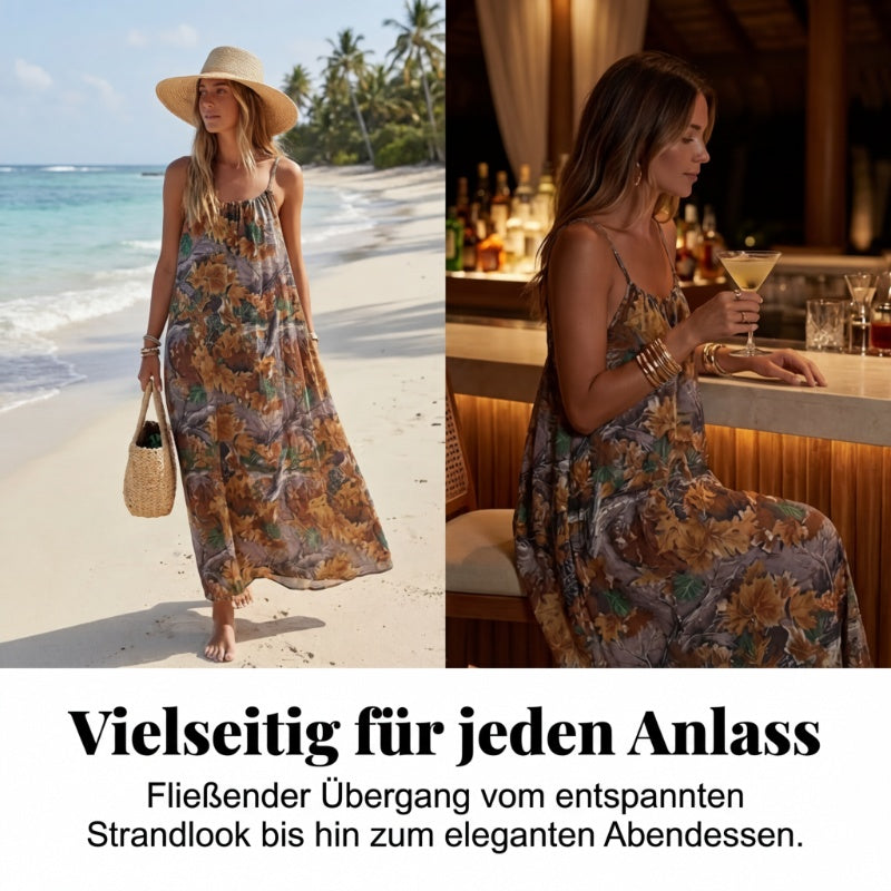 🌿 Sommerlicher Limitierter: U-Ausschnitt rückenfreies Printkleid 👗 | 6 Farben 🌈 | Größen XS-5XL 📏