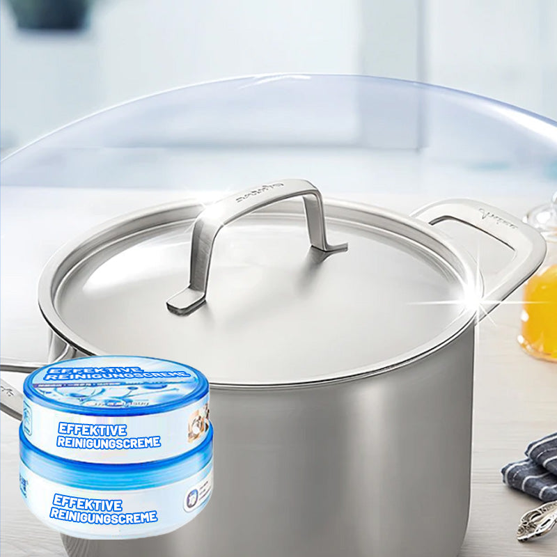 🧼 NEU! ✨ Multifunktionale und effiziente Reinigungspaste – Kostenloser Schwamm inklusive – Für Küche, Bad, Grill & mehr – Entfernt hartnäckige Verschmutzungen ohne Kratzer – Einfach auftragen, abwischen, staunen 🏠