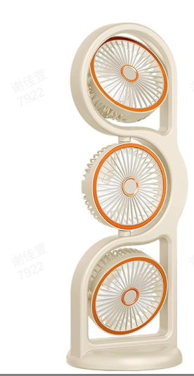 🌬️✨ NEU 2026! 50% RABATT! Tragbarer USB-wiederaufladbarer Dreikopfventilator – 360° Luftzirkulation & 5 Geschwindigkeitsstufen – Ideal für Studentenwohnheim, Outdoor & als Tischventilator 🎓🔋