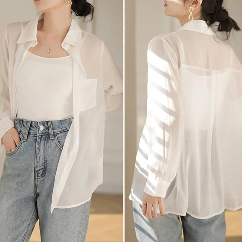 👕☀️ 50% RABATT! Durchsichtiges Mesh-Sonnenschutz-Shirt für Frauen – Leicht, atmungsaktiv & ideal für Strand, Sport & heiße Tage 🏖️✨