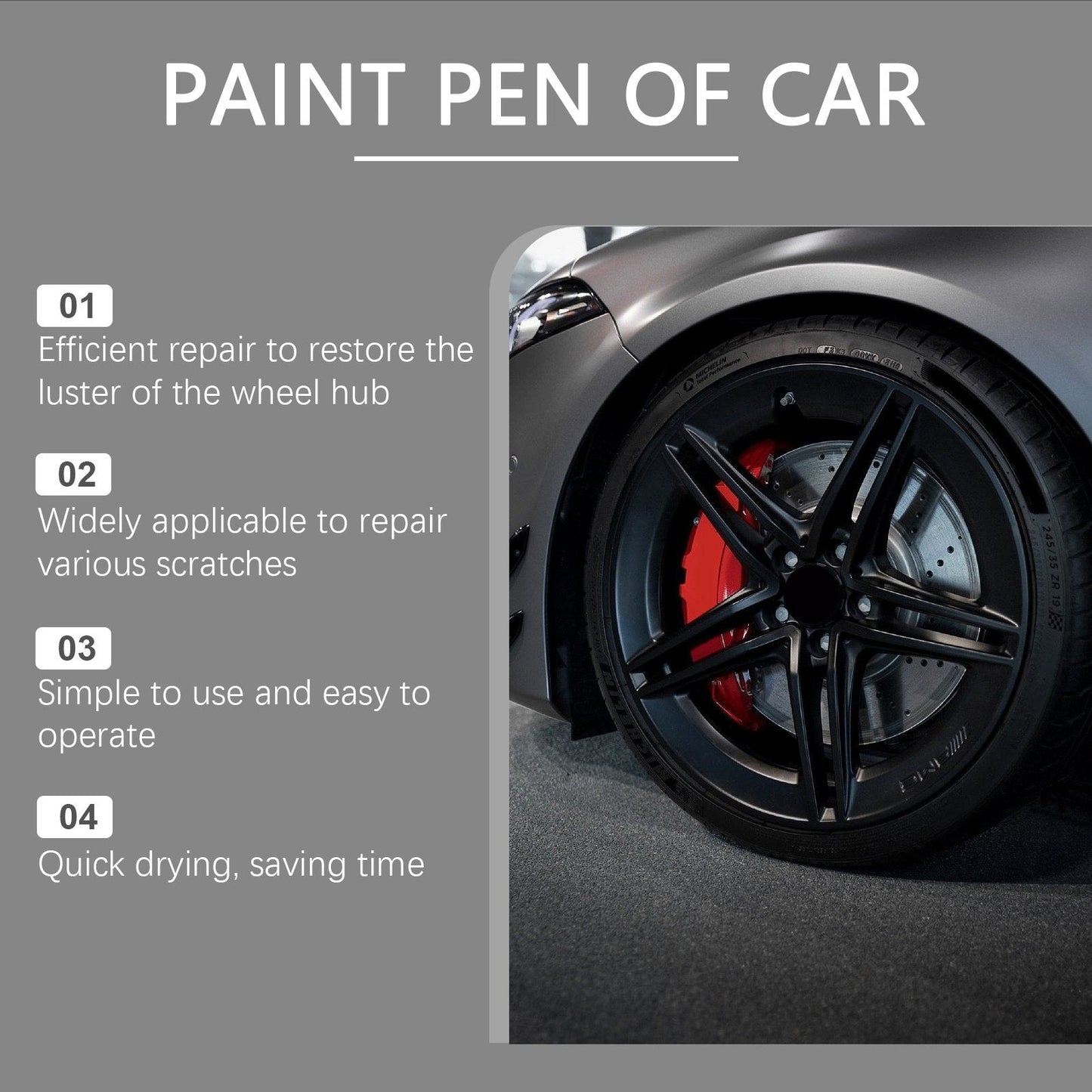 🚗🔥 ZEITLICH BEGRENZTER VERKAUF – 40% RABATT! Reparaturstift für Kratzer an Autoreifen – Schnell, unsichtbar & wetterfest ✨