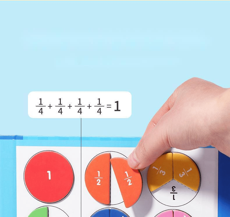 🧩 🎨 Magnetisches Bruchpuzzle für Kinder – Fördert Feinmotorik, Buntes Design & Sicheres Spielen ✨