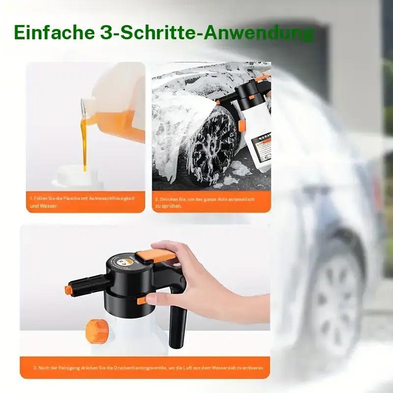 🚿⚡ ELEKTRISCHE HOCHDRUCK-SCHAUMPISTOLE mit XXL-Tank + KOSTENLOSEM VERSAND – Kraftvolle Multifunktionsreinigung für Auto, Haushalt & Küche 💪