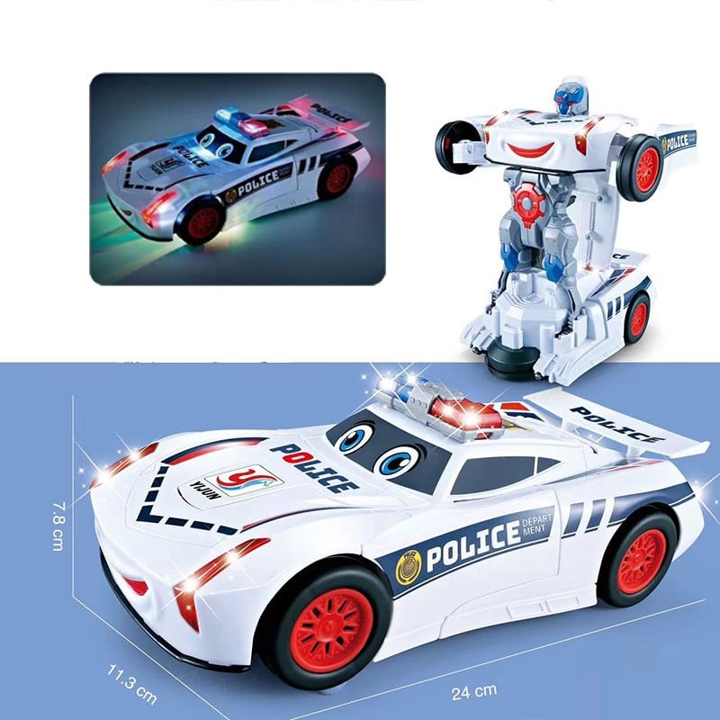 🚔🔥 HEISSER VERKAUF: 50% RABATT! Elektrisches Universalverformungs-Polizeispielzeugauto – Verwandelt sich, blinkt & fährt – perfekt für actionreiche Rollenspiele ✨