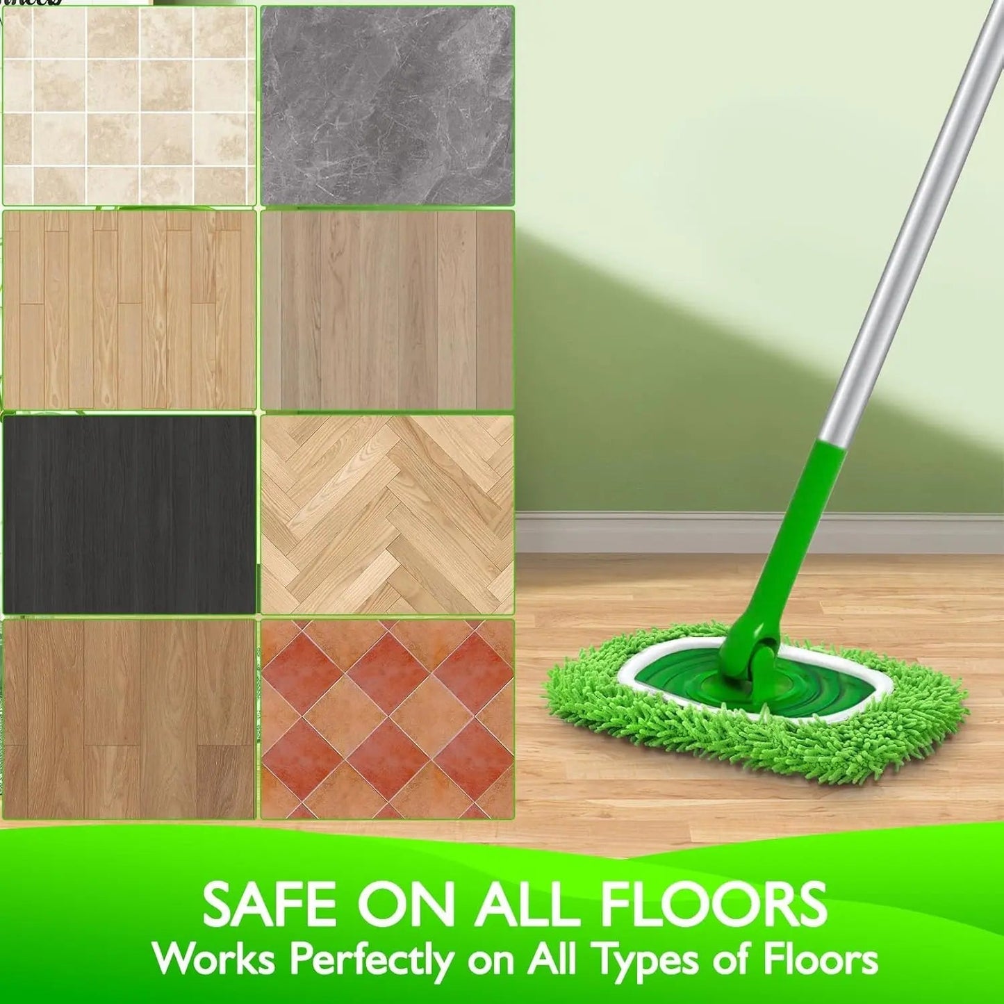 💦 Chenille Wiederverwendbare Mop Nachfüllpads für den Hausgebrauch