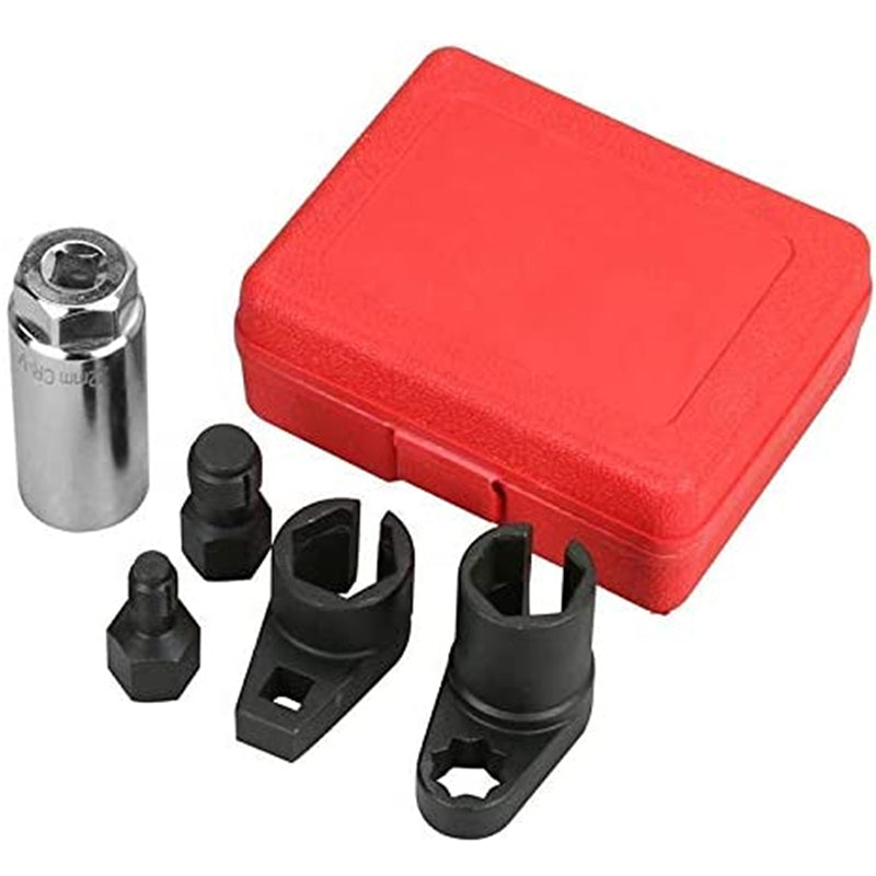 🔧📢 50% RABATT! 5-teiliger Satz Steckschlüssel zum Entfernen von Kfz-Sauerstoffsensoren – Präzises Werkzeug für Lambdasonde & Zündkerzen ✨