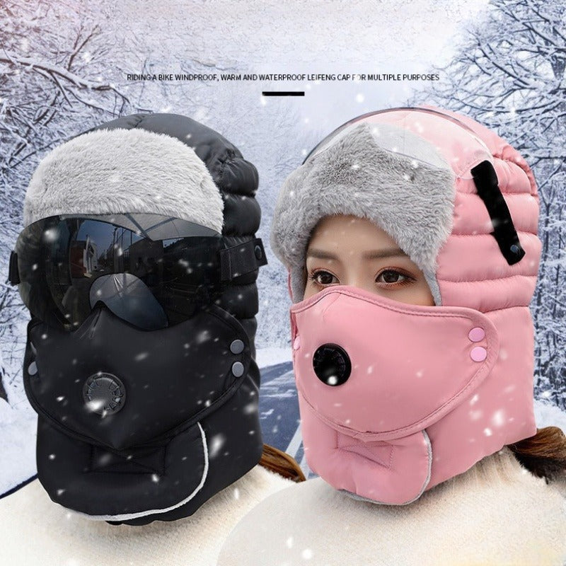 🎁Weihnachts-Sonderverkauf – 50 % Rabatt💝Thermische Kappe mit abnehmbarer Atemventilmaske