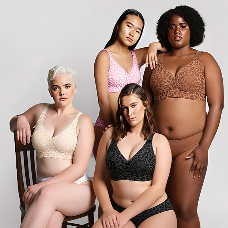 👙🐆 50% RABATT! Damen Bügelfreier BH mit Leopardenmuster – 3D-Halt, Memory-Foam & Formgebung | M–5XL ✨
