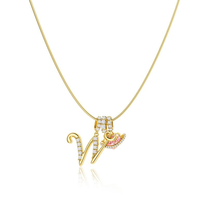 💖 LETZTER TAG – 50 % RABATT ✨ 3-lagige Anhänger-Halsketten mit Initialen A-Z 🎀 | Personalisiert & elegant