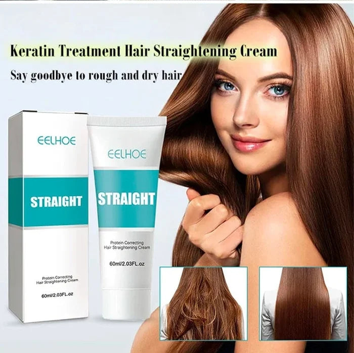 🔥Heißer Verkäufer 50% Rabatt💆‍♀️ KAUFEN 2 ERHALTEN 3! ✨ Seiden- und Keratin-Haarglättungscreme - Professionelle Frizz-Kontrolle mit Hitzeschutz für Geschmeidiges & Glänzendes Haar bis zu 48H 🌟🧖‍♀️