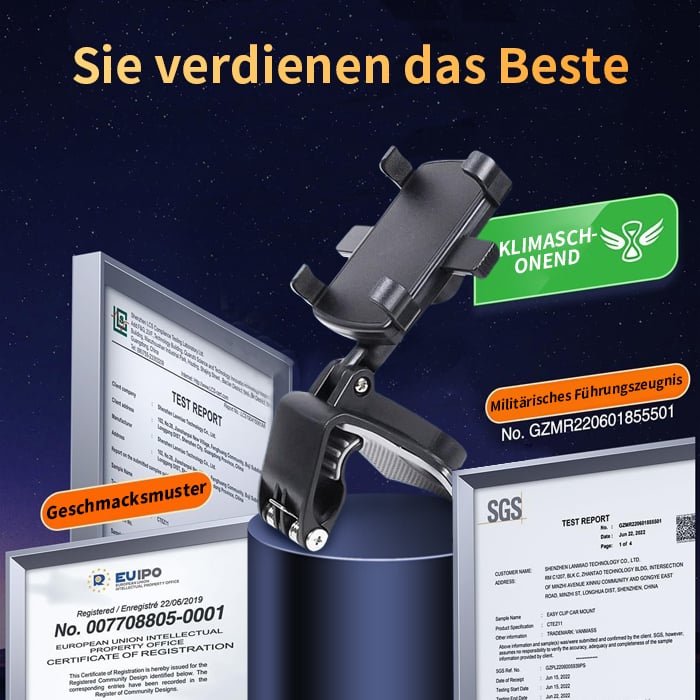 🏆2026 Neuankömmling50% RABATT - 360-Grad-drehbare Handyhalterung fürs Armaturenbrett im Auto